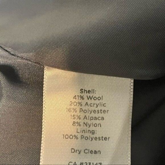 Talbots · Size 8 · Wool Alpaca Blend · Buffalo Plaid Jacket · Zip Front · Gray - Picture 12 of 12